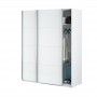 Armoire penderie 2 portes coulissantes L150 x H200cm - Blanc