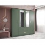 Armoire 4 portes et 2 tiroirs L200 x H200 - Vert