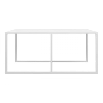 Table basse rectangulaire 102 x 67 cm - Blanc