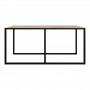 Table basse rectangulaire 102 x 67 cm - Noir/bois