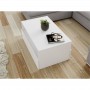 Table basse 2 tiroirs 90 cm - Blanc