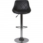 Tabouret de bar 47762NO - TRIANON Noir - Lot de 4