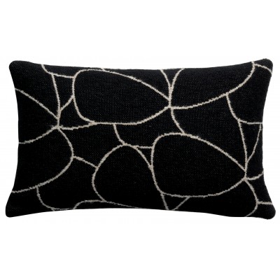 Coussin Dany Blanc/noir 30 x 50