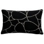 Coussin Dany Blanc/noir 30 x 50