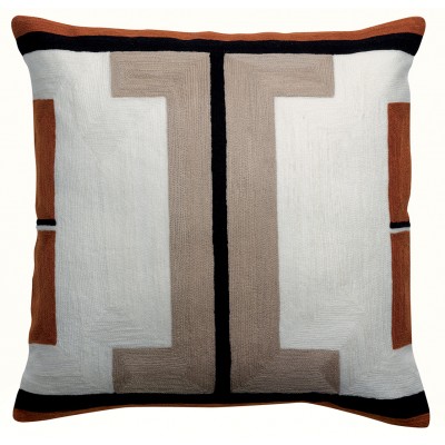 Coussin Cristina brodé Ginger 45 x 45