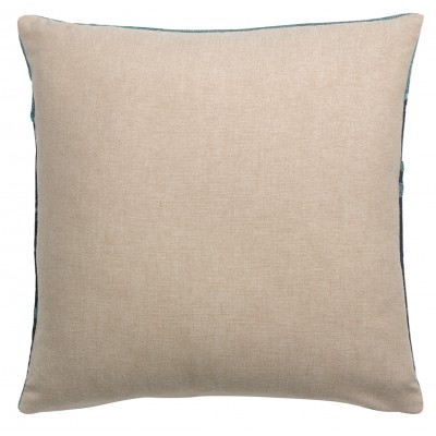 Coussin Mara brodé Vert de gris 45 x 45