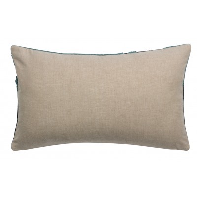 Coussin Mara brodé Vert de gris 30 x 50