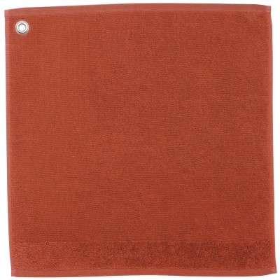 Essuie-mains oeillet Curl Terracotta 50 x 50