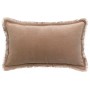 Coussin uni Fara Sésame clair 30 x 50