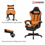 Chaise ergonomique de jeu ou de bureau Herzberg Orange