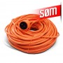 Allonge électrique 50m-3g*1.5mm2 Orange - I-Watts