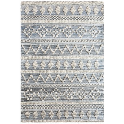 Tapis Callum Blanc/Bleu 160 X 230