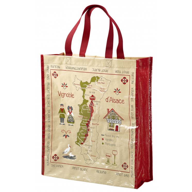 Sac shopping Route des vins Ficelle 40 x 35 x 14