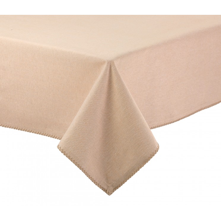 Nappe recyclée Delia Naturel 170 x 170