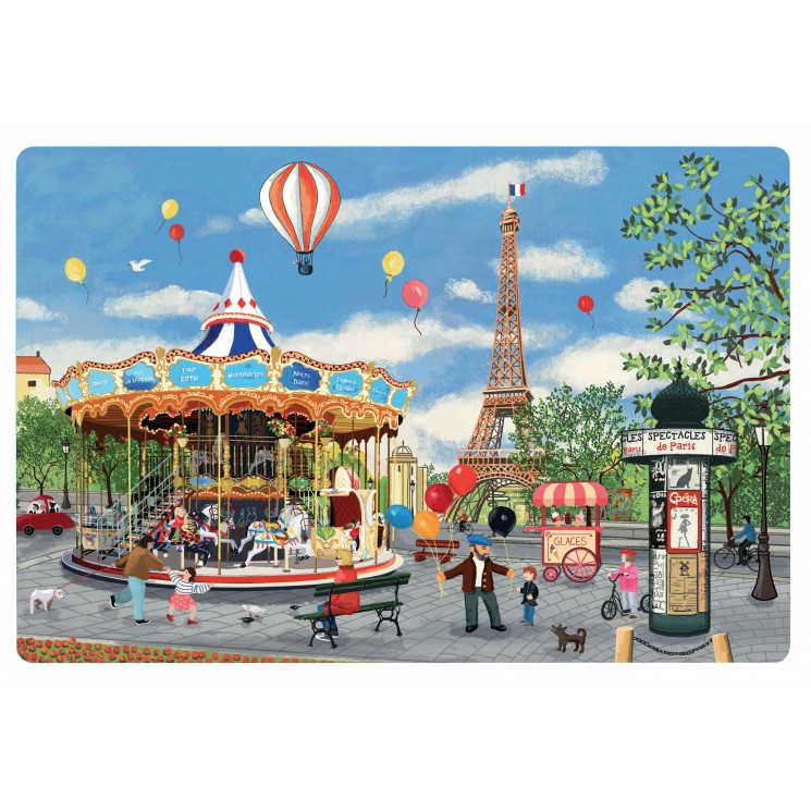 Set de table Carrousel Tour Eiffel Assortis 30 x 45