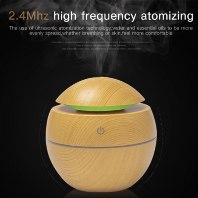 Humidificateur d'air Herzberg Diffuseur d'huile aromatique Bois foncé