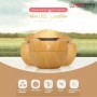 Humidificateur d'air Herzberg Diffuseur d'huile aromatique Bois foncé