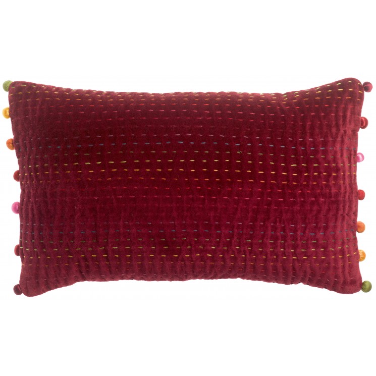 Coussin uni Gastounet Griotte 30 x 50