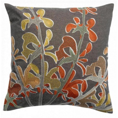 Coussin Gini brodé Carbone 45 x 45