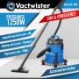 Aspirateur eau et poussières 1250W - 20L plastique - 18 Kpa avec soufflerie - Vactwister