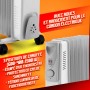 Radiateur bain d'huile 1500W 7 éléments - Warm Tech