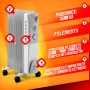 Radiateur bain d'huile 1500W 7 éléments - Warm Tech