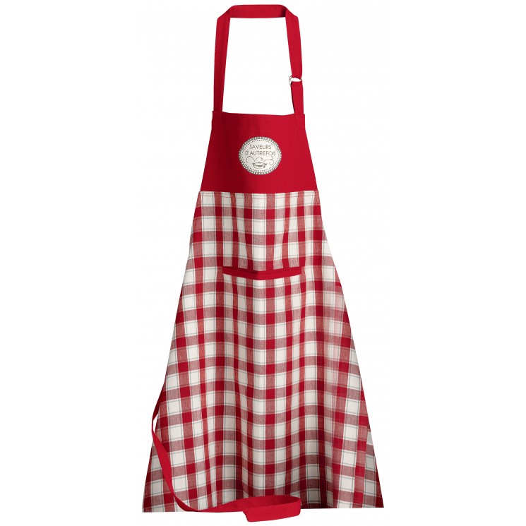 Tablier de cuisine Saveurs d'autrefois Rouge 72 x 85