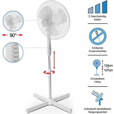 Ito WLSF-4043: Ventilateur oscillant sur pied de 40 cm