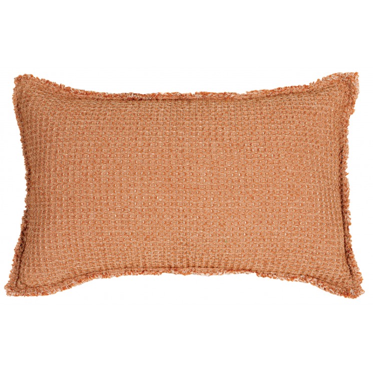 Coussin stonewashed Maia Chambray Bronze 30 x 50