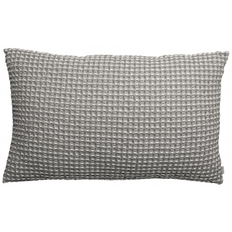 Coussin stonewashed Naga Vichy Gris 40 x 65