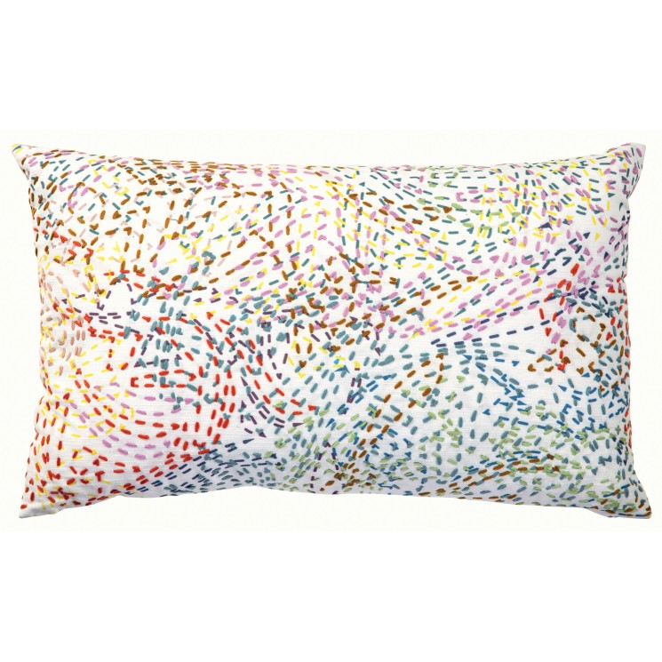 Coussin Daphne brodé Multico 40 x 65