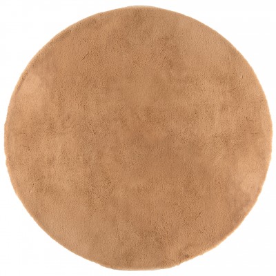 Tapis Eddy Camel diamètre 120 cm