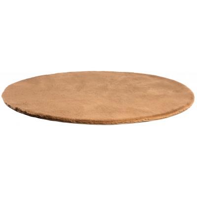 Tapis Eddy Camel diamètre 120 cm