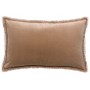 Coussin uni Fara Sésame clair 40 x 65