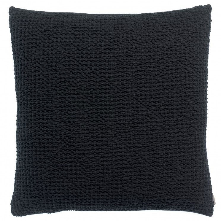 Coussin stonewashed Maia Caviar 45 x 45