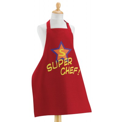 Tablier Enfant Super Chef Rouge