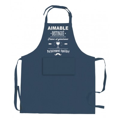 Tablier Aimable Et Distingue Indigo 90 X 72