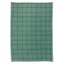 Torchon Metis Kilia carreaux Vert de gris 50 x 70