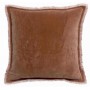 Coussin uni Fara Bois de rose 45 x 45