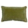 Coussin uni Fara Olive 30 x 50