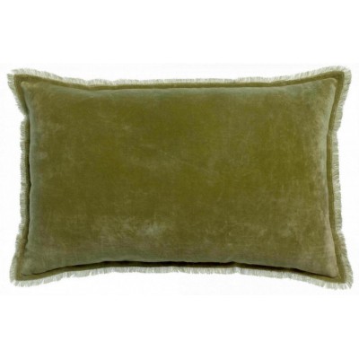 Coussin uni Fara Olive 40 x 65