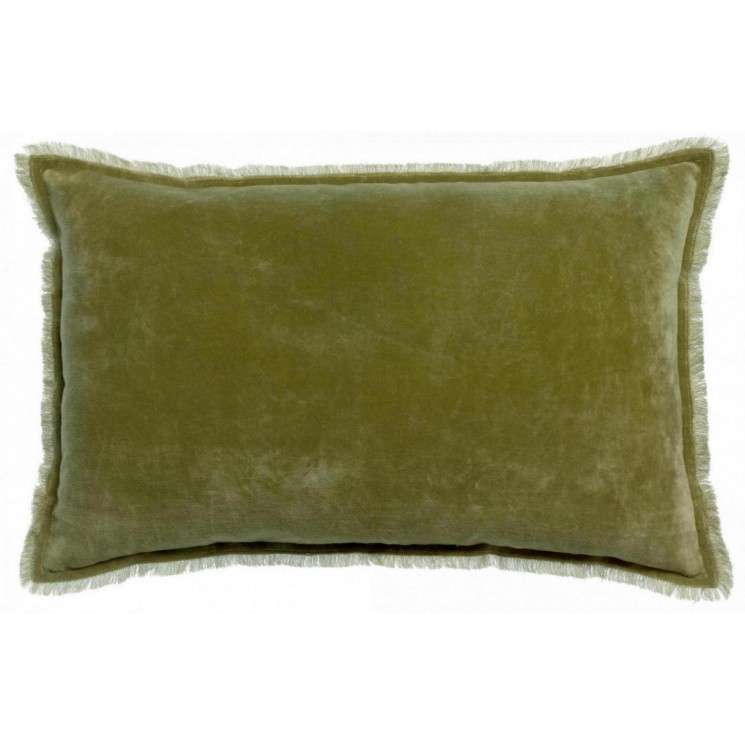 Coussin uni Fara Olive 40 x 65