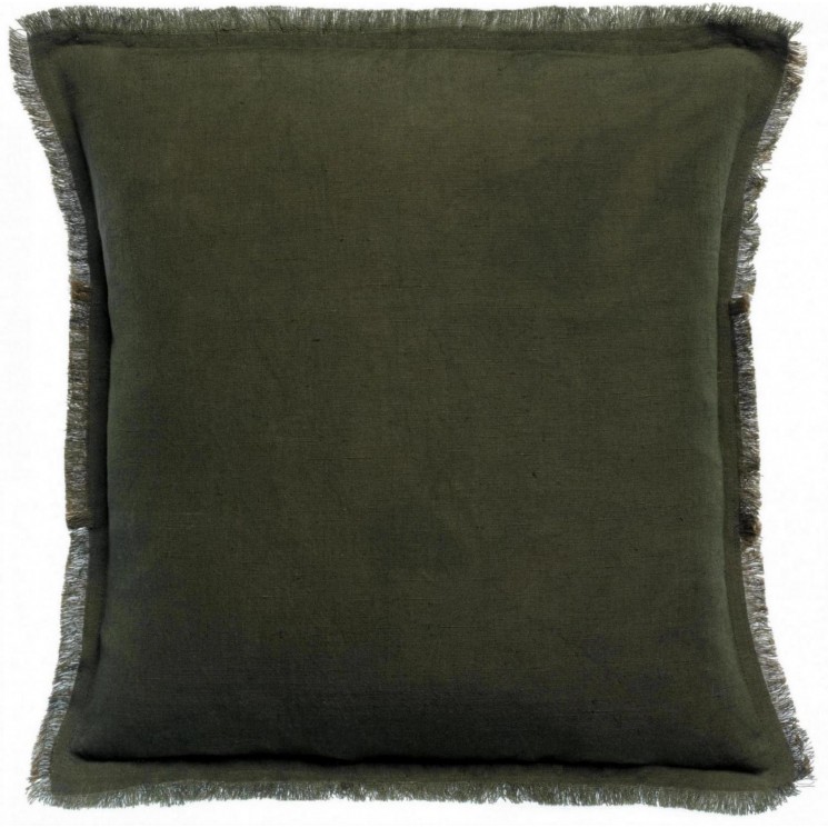 Coussin uni Laly Olive 45 x 45