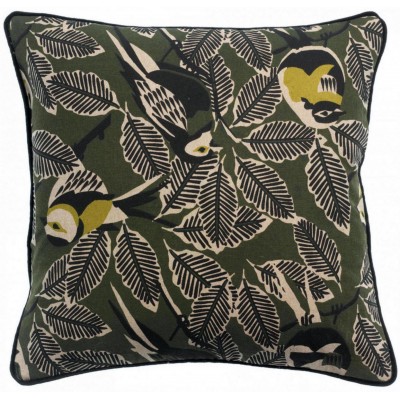 Coussin Zazu Chambray Olive 45 x 45