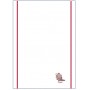Torchon nid d'abeilles Dijon Blanc/gris 50 x 70