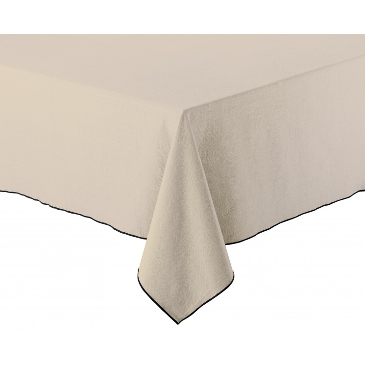 Nappe recyclée Grace Ficelle 140 x 140