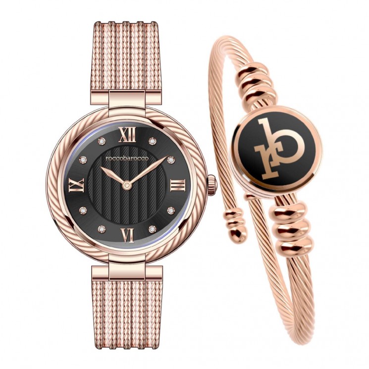 Rocco Barocco RB.4469S-04M Montre Femmes et Bracelet Set