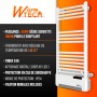 Radiateur sèche serviettes avec fluide + soufflerie - Warmtech