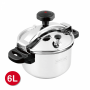 Royalty Line RL-DSK6 : Cuisinière à Pression en Acier Inoxydable 6L