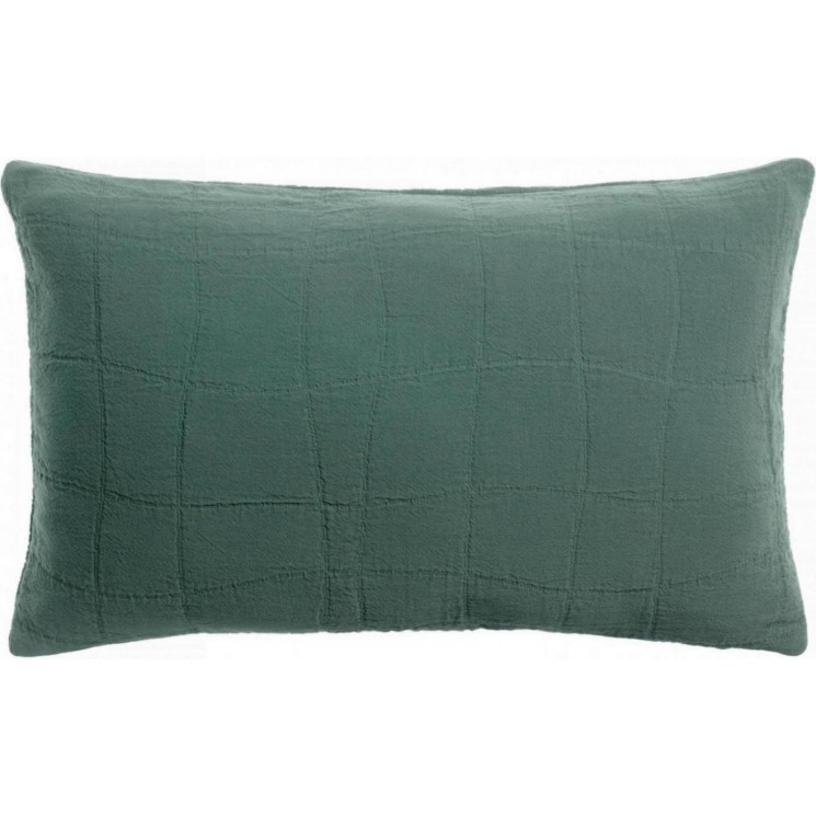 Coussin recyclé Titou Vert de gris 30 x 50